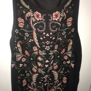 Black sundress with pattern